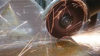 Angle Grinding 1/4'' Steel Plate