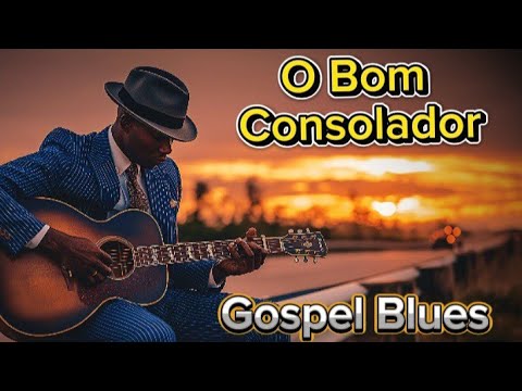 Delta Blues Gospel- Hino 100 "O Bom Consolador" (Harpa Cristã) | Com Letra