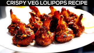 Veg Drums of Heaven / Crispy Lollipops Recipe [No Frying] Restaurant Style  - CookingShooking