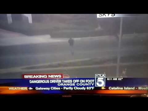 A high speed pursuit in the Orange County