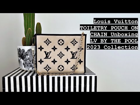 Bolsa de toalete Louis Vuitton com corrente Unboxing | LV By The Pool 2023 | Como vou fazer a minha crossbody