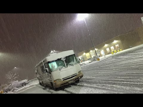 High Desert RVing in a Snowstorm Sucks & Walmart to the Rescue