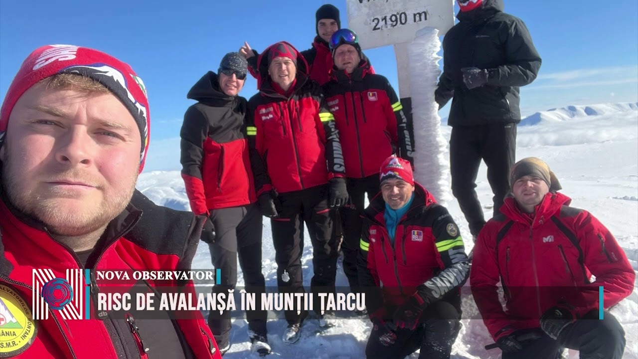 Risc de avalanșă în Munții Țarcu