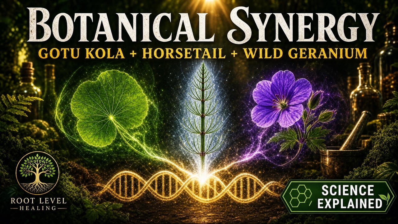 Botanical Synergy: Gotu Kola, Horsetail & Wild Geranium for Collagen Support Video