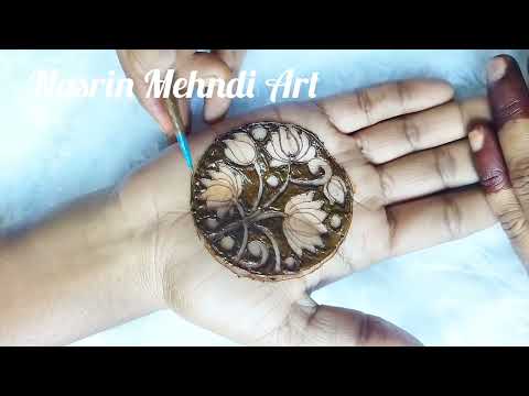 Easy and quick back hand mehndi design | Step by step full tutorial | Nasrin Mehndi Art 