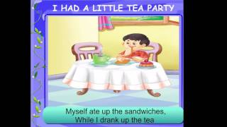 I Had A Little Tea Party || Nursery Rhyme || ENGLISH ||
