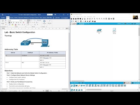 1.1.7 Lab - Basic Switch Configuration