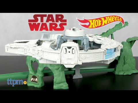 hot wheels star wars millennium falcon character car track set
