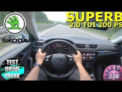 2021 Skoda Superb Combi 2.0 TDI SCR 4x4 200 PS TOP SPEED AUTOBAHN DRIVE POV