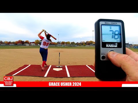 Grace Usher 2024 Pitcher/Power Hitter Softball Skills Video