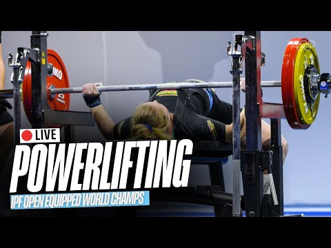 🔴  LIVE World Open Equipped Powerlifting Championships | Women 63kg A-Group & Men 93kg A-Group