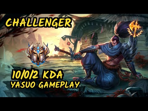 Grevthar (YASUO) vs SYLAS - 10/0/2 KDA MID CHALLENGER GAMEPLAY - BR