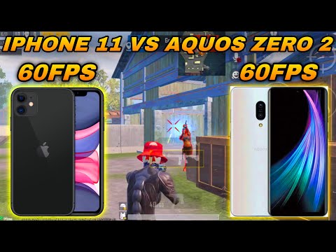iPhone 11 vs Aquos zero 2 / 60fps vs 60fps / 1v1 tdm pubg/bgmi test 2025🔥