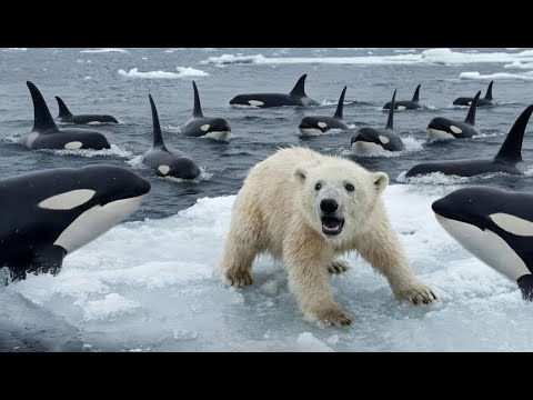 Animal Rescue: Surrounded By A Pack Of  KILLER WHALE! Saving A Tiny Bear Cub...