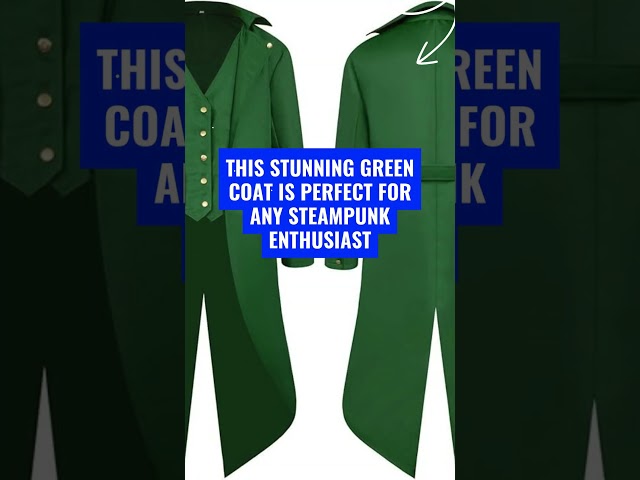 Vídeo relacionado con SEAUR Chaqueta gótica para niños, estilo frac, verde, steampunk, medieval, cosplay, disfraz para Halloween, Carnaval, Fasching, 145