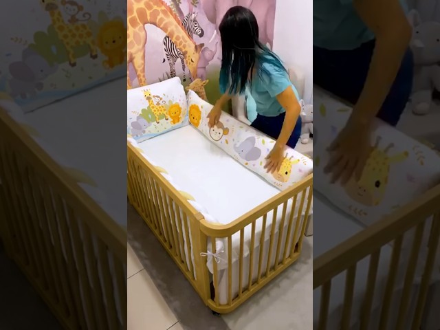Montando o Kit Berço Selva Baby 🦁💗 #quartodebebe #graodegente #selvababy #safari
