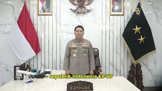 Kepolisian Daerah Sulawesi Utara Beserta Staf & Jajaran Mengucapkan Dirgahayu Republik Indonesia