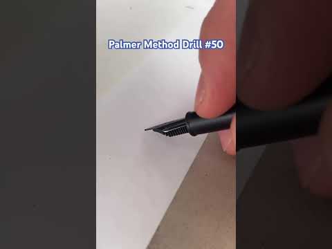 The Palmer Method of Business Penmanship - Drill 50 #handwriting #cursive #fountainpen #penmanship