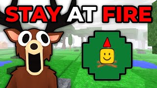 Can I SURVIVE By NOT LEAVING THE CAMPFIRE In 99 Nights In The Forest!