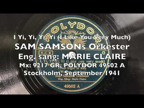I Yi, Yi, Yi , Yi I Like You Very Much - Chica Chica Boom Chic - Sam Samson, Marie Claire 1941 Dance