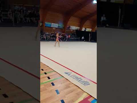 Gymnastique rythmique Elizya Koçak cerceau champ. Provincial 2022.