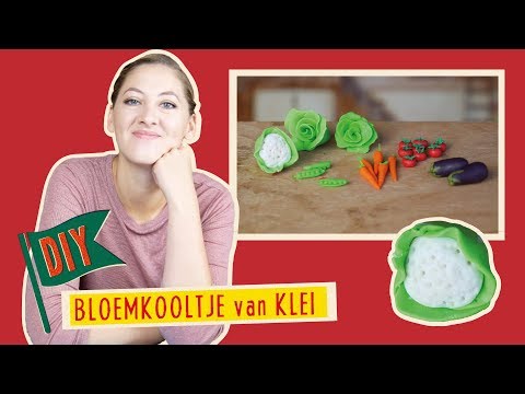 How to Make Tiny Cauliflower from Clay