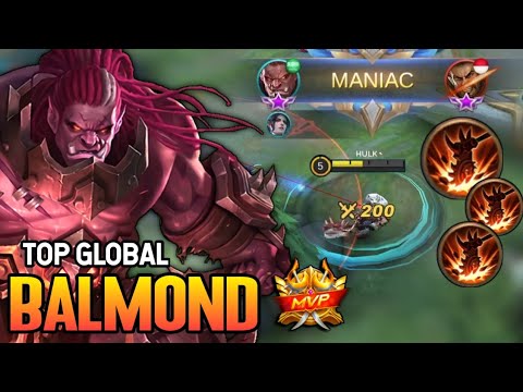 MANIAC! BALMOND BEST BUILD 2021 | TOP GLOBAL BALMOND GAMEPLAY | MOBILE LEGENDS✓