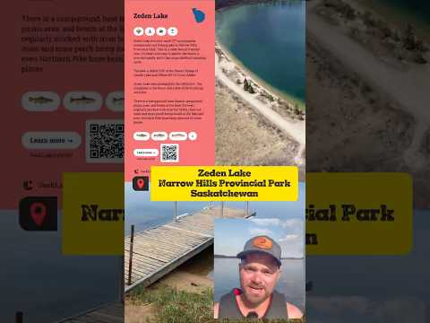 Zeden Lake Narrow Hills Provincial Park in Saskatchewan