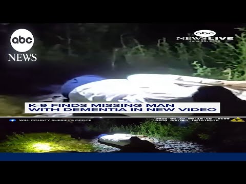 K-9 finds missing man with dementia in new video