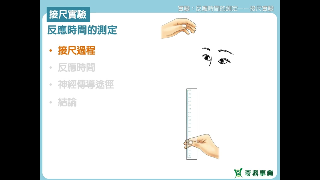 單元4：反應時間的測定——接尺實驗