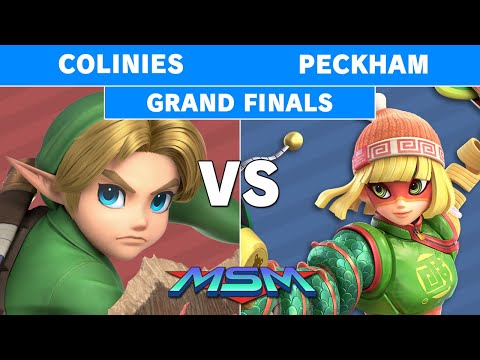 MSM Online 21 - Peckham (Min Min) Vs Colinies (Young Link) Grand Finals - Smash Ultimate