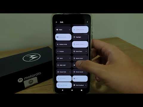 How to organize icons on the taskbar on the Moto G50