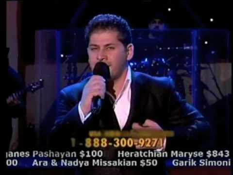 Joseph krikorian live at the Armenia Telethon YARE MARDU YARA KUTA