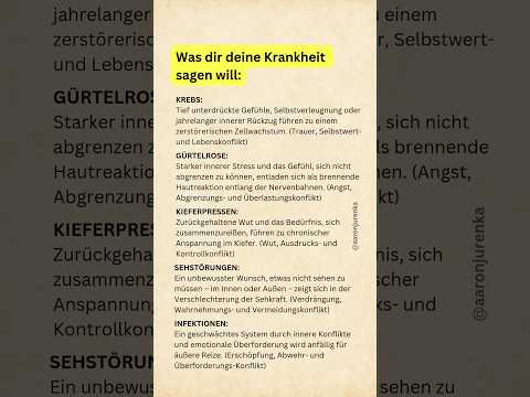 Wenn deine Seele spricht, dann… #krankheit