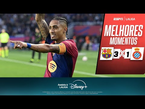 Gols e lances de Barcelona x Espanyol