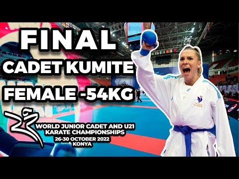 FINAL Kumite Cadet Female -54kg World Championship Konya 2022