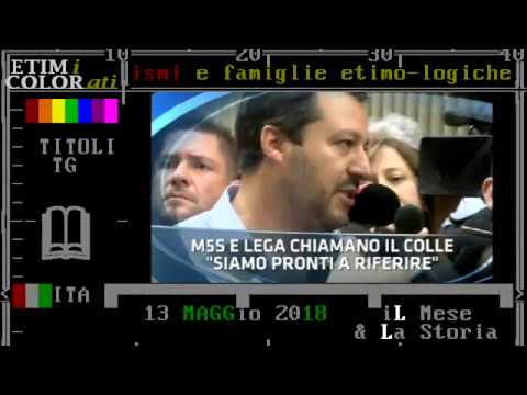 titoli TG1-sera domenica 13 maggio 2018  // accordo fatto per il copremierato Di Maio e Salvini