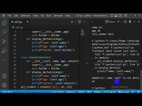 Inheritance In Python Object Oriented Programming 27
