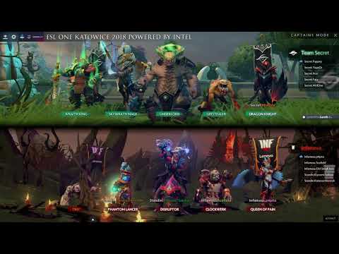 Team Secret vs  Infamous [bo1] ESL One Katowice 2018