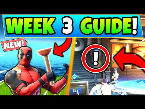 Fortnite DEADPOOL WEEK 3 CHALLENGES: PLUNGER, TOILETS & REWARDS! - How to Get Deadpool Battle Royale