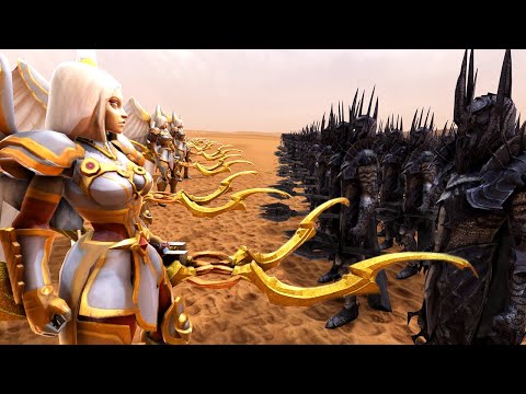 New Unit | 60 New Angel vs 1,000,000 Dark Lord Sauron | Ultimate Epic Battle Simulator 2 | UEBS 2