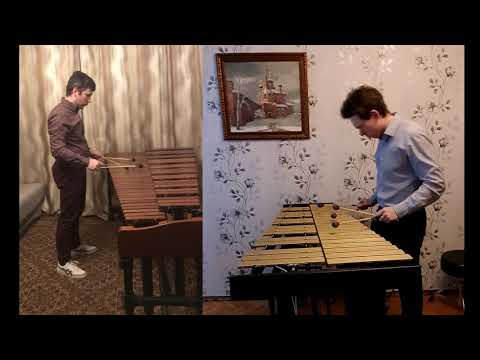 Piazzolla Tango 1 from Tango Suite performed by PercaRUS Duo at self-isolation