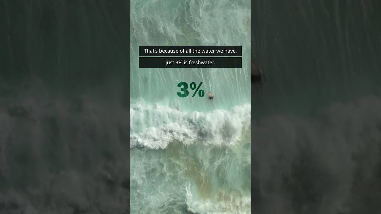 How much of the Earth's water is actually available to us #shorts