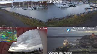 🔴LIVE Québec | Château Frontenac • Harbor • Sky Cam • Radar 24/7 live webcam
