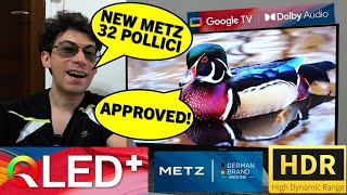 METZ TV MQF7000Z: QLED e Google TV in 32''! La Smart TV Perfetta per Piccoli Ambienti? Recensione