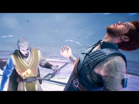 Cal Uses Dark Side of The Force To Kill Dagan Gera Scene - Star Wars Jedi Survivor PS5