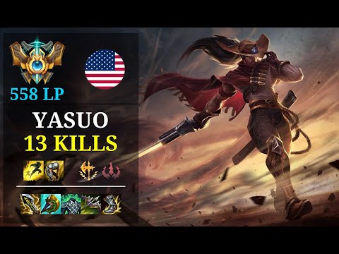 Yasuo ADC vs Sivir - 13 kills - Tempestloveyuely NA Challenger (558 LP) Patch 11.3