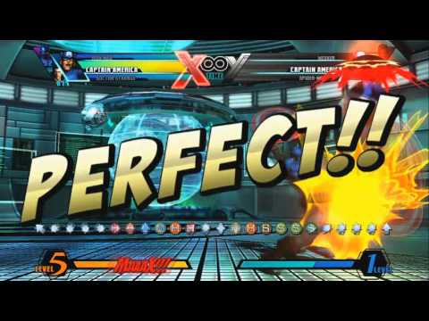 Anti-Pushblock on incoming(UMVC3 Captain America)