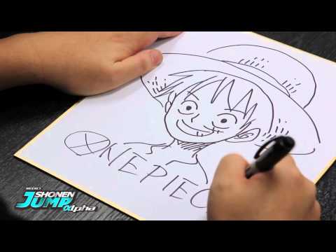 Pencipta One  Piece  Bleach menggambar sketsa  di video 