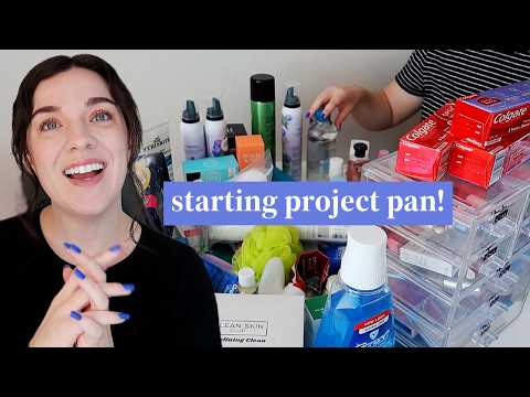 decluttering beauty products, skincare, etc (my first month of project pan!)
